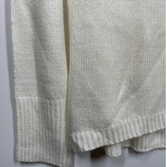 t/o Sweaters Cat Face Knit Long Sleeves White Sweater Size XL - Picture 5 of 11